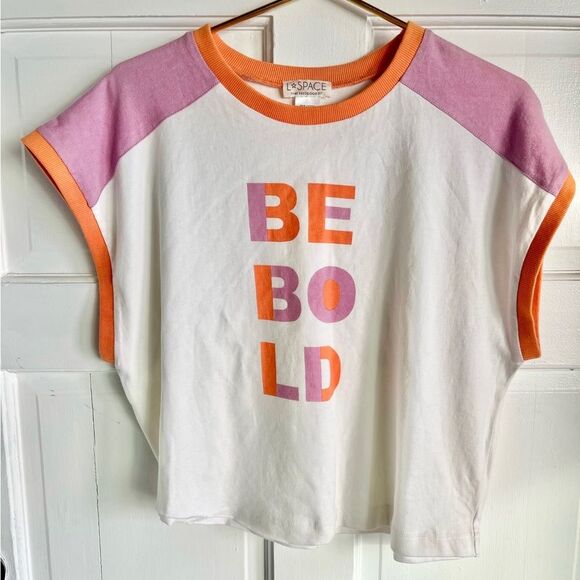 New l*space cropped sleeved retro tshirt - Picture 1 of 4